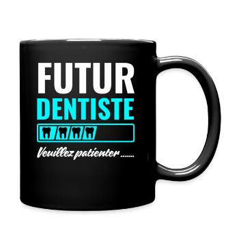 Futur dentiste - Mug uni - noir - Droite