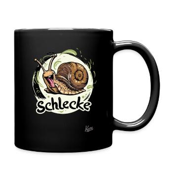 Diese geile Schnecke ist eine Schlecke - Tasse einfarbig - Schwarz - Rechts