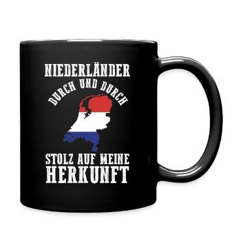 Niederländer Niederlande Holland - Tasse einfarbig - Schwarz - Rechts