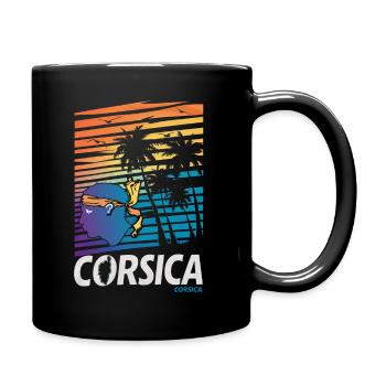 Corsica - Mug uni - noir - Droite