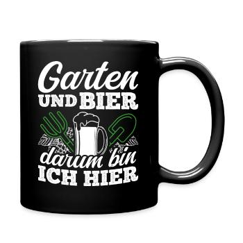 Gardener Beer Drinking Beer Fun Drinking Tour Beer Drinker - Full Colour Mug - black - Right
