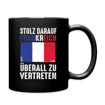 Français Français France - Mug uni - noir - Droite