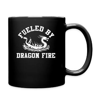 Alimenté par Dragon Fire Dragon Boat - Mug uni - noir - Droite
