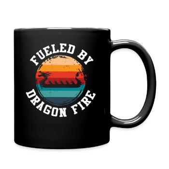 Alimenté par Dragon Fire Dragon Boat - Mug uni - noir - Droite