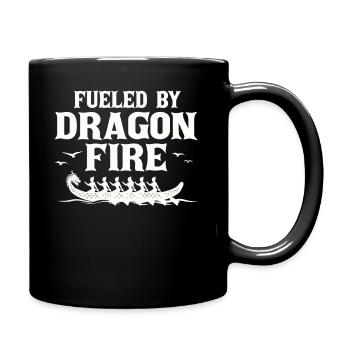 Fueled By Dragon Fire Dragon Boat - Full Colour Mug - black - Right