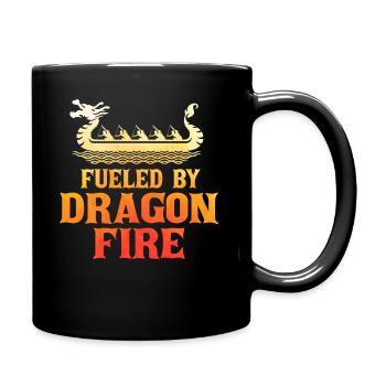 Fueled By Dragon Fire Dragon Boat - Full Colour Mug - black - Right