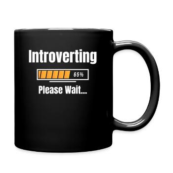 Introverti S’il vous plaît attendez Humour Sarcastique Geek - Mug uni - noir - Droite