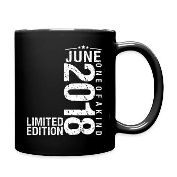 June 2018 June Anniversary June 2018 - Full Colour Mug - black - Right