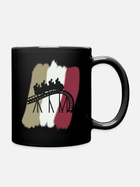 Rummel Kirmes rollercoaster - Tasse einfarbig - Schwarz
