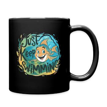 CONTINUEZ À NAGER - Mug uni - noir - Droite