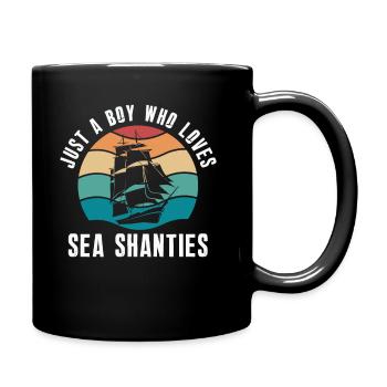 Sailor Meme Pirate Ship Ocean Sailing - Full Colour Mug - black - Right
