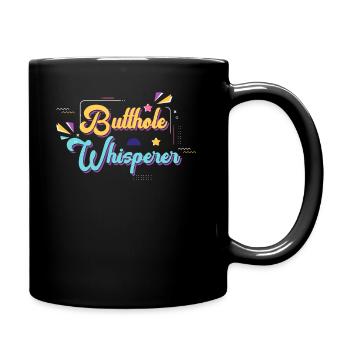 Butthole Whisperer - Full Colour Mug - black - Right
