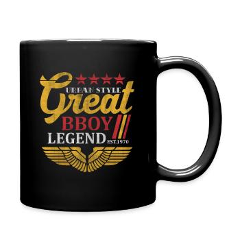 Urban Style Great Bboy Legend - Full Colour Mug - black - Right