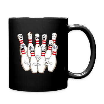 Bowler Sport Hobby Bowling Pin - Full Colour Mug - black - Right