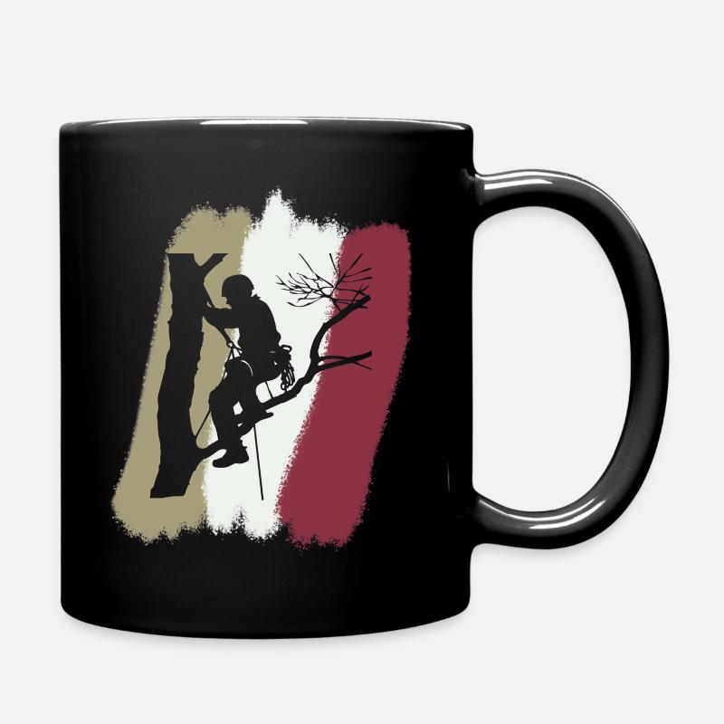 Klettern Baumklettern Aufstieg - Tasse einfarbig - Schwarz