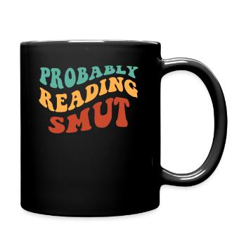 Probably Reading Smut Vintage Books Smut - Full Colour Mug - black - Right