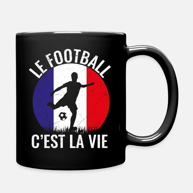 Le football c est la vie - Mug uni - noir
