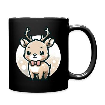 Bébé renne - Mug uni - noir - Droite