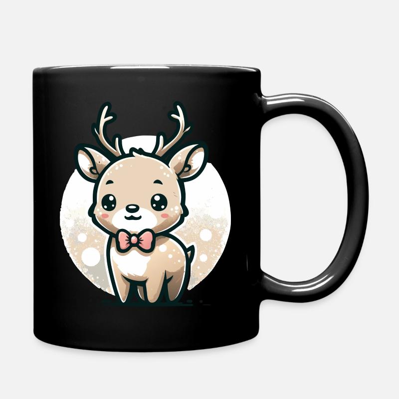 Bébé renne - Mug uni - noir