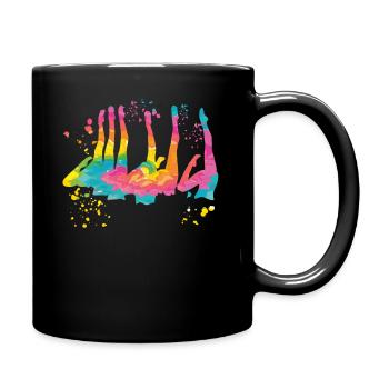 Artistic Swim Team Synchronschwimmen - Tasse einfarbig - Schwarz - Rechts