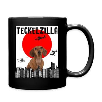 Dog Dachshund Fierce Humor Dachshund Movie Japan - Full Colour Mug - black - Right