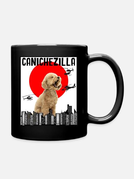 Grimmiger Pudelhund! Süßer Hundebesitzer - Tasse einfarbig - Schwarz