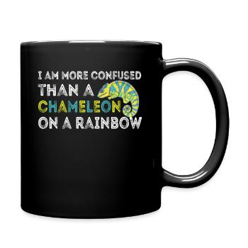 I'm more confused than a chameleon - Full Colour Mug - black - Right