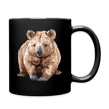 Wombat - Tasse einfarbig - Schwarz - Rechts