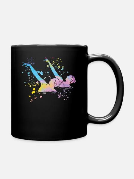 Natation artistique par équipe de natation synchronisée - Mug uni - noir