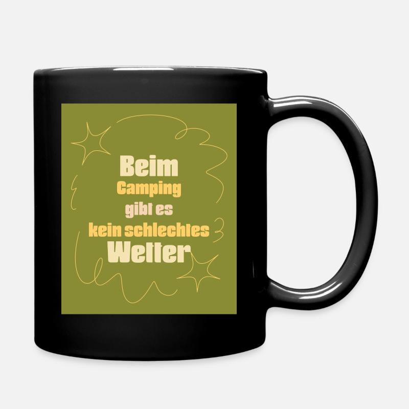 En camping, il n’y a pas de vert mauvais temps - Mug uni - noir