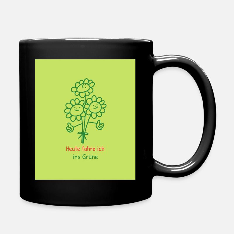 Aujourd’hui, je pars à la campagne - Mug uni - noir