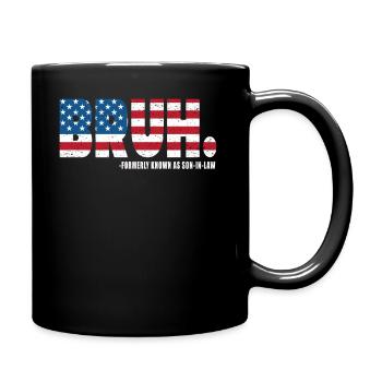 Retro Bruh früher als Schwiegersohn bekannt - Tasse einfarbig - Schwarz - Rechts