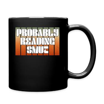 Probably Reading Smut Vintage Books Smut - Full Colour Mug - black - Right