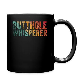 Butthole Whisperer - Full Colour Mug - black - Right