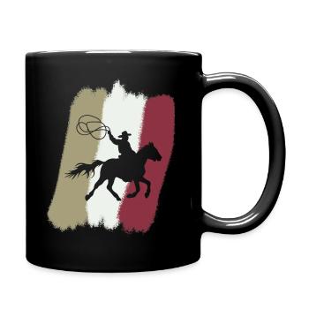 Cowboy Cowboystiefel Sheriff - Tasse einfarbig - Schwarz - Rechts