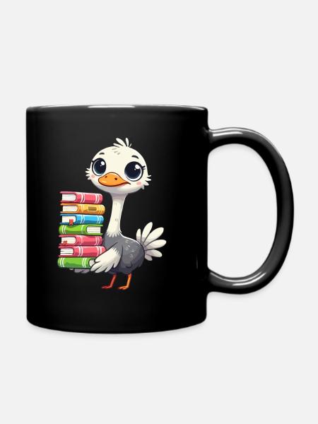 Bücher Lesen Strauß Buch Bücherliebhaber - Tasse einfarbig - Schwarz