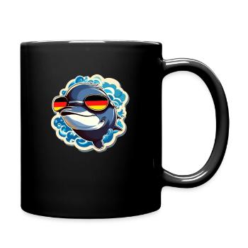 Delfin Germany Football - Full Colour Mug - black - Right