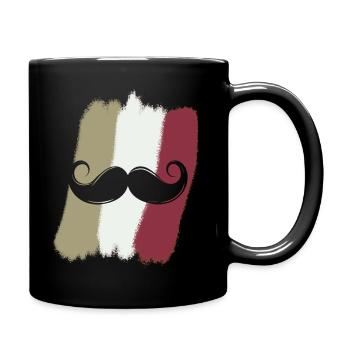 Moustache Pilosité faciale Novembre - Mug uni - noir - Droite