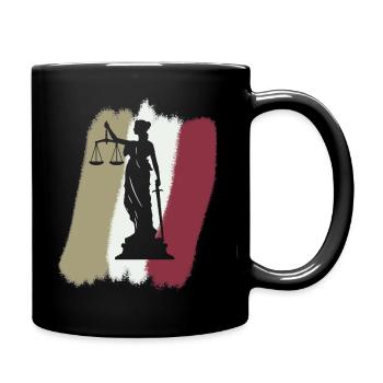 Anwalt Absatz Versicherung - Tasse einfarbig - Schwarz - Rechts