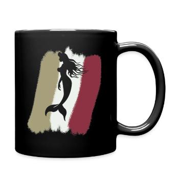 Meerjungfrau Marina - Tasse einfarbig - Schwarz - Rechts