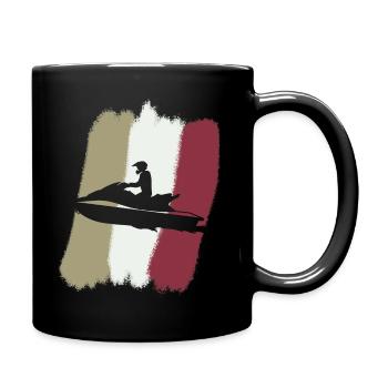 Jetski Jet Ski Wakeskate - Full Colour Mug - black - Right