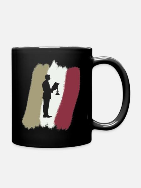 Gericht Versicherung - Tasse einfarbig - Schwarz