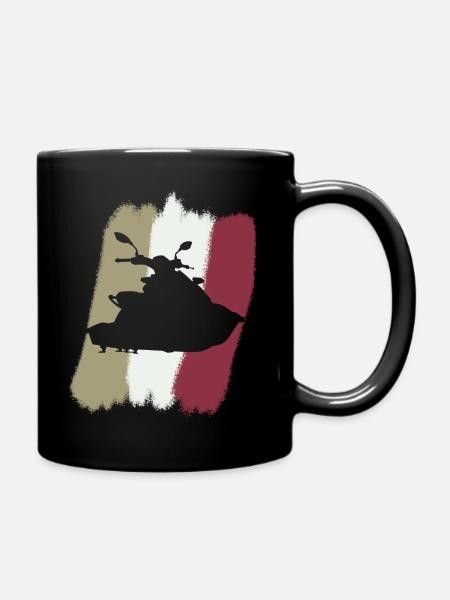 Jetski Wakeskating - Tasse einfarbig - Schwarz