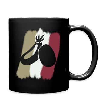 Végétalien végétalien à base de plantes - Mug uni - noir - Droite