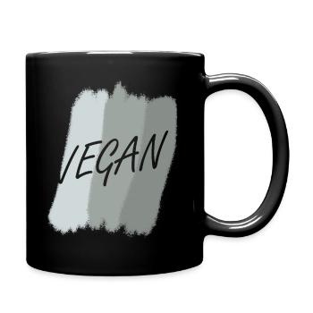 Vegan Organic - Full Colour Mug - black - Right