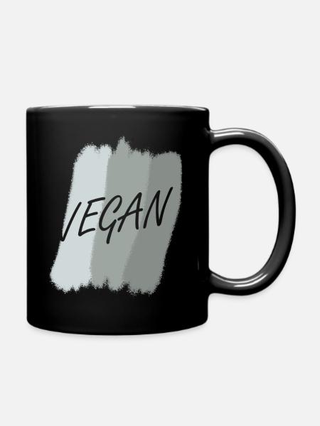 Vegan Bio - Tasse einfarbig - Schwarz