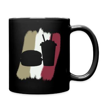 Plats à emporter, restauration rapide - Mug uni - noir - Droite