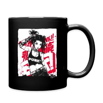 Future Punk Girl - Full Colour Mug - black - Right