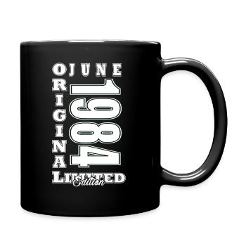 June 1984 | Birthday 1984 Vintage June - Full Colour Mug - black - Right