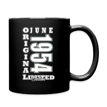 Juni 1954 Geburtstag 1954 Retro 1954 Juni 1954 - Tasse einfarbig - Schwarz - Rechts